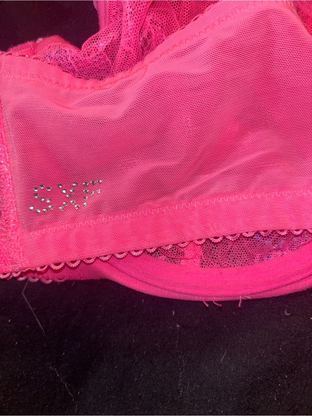 Savage X Fenty Hot Pink Lace Underwire Bra - Picture 2 of 4